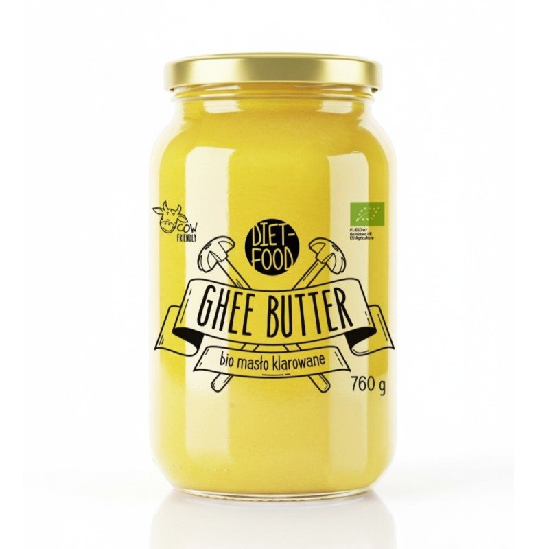 Zdrowa Żywność Masło Klarowane Diet Food Masło Ghee Klarowane BIO 760g