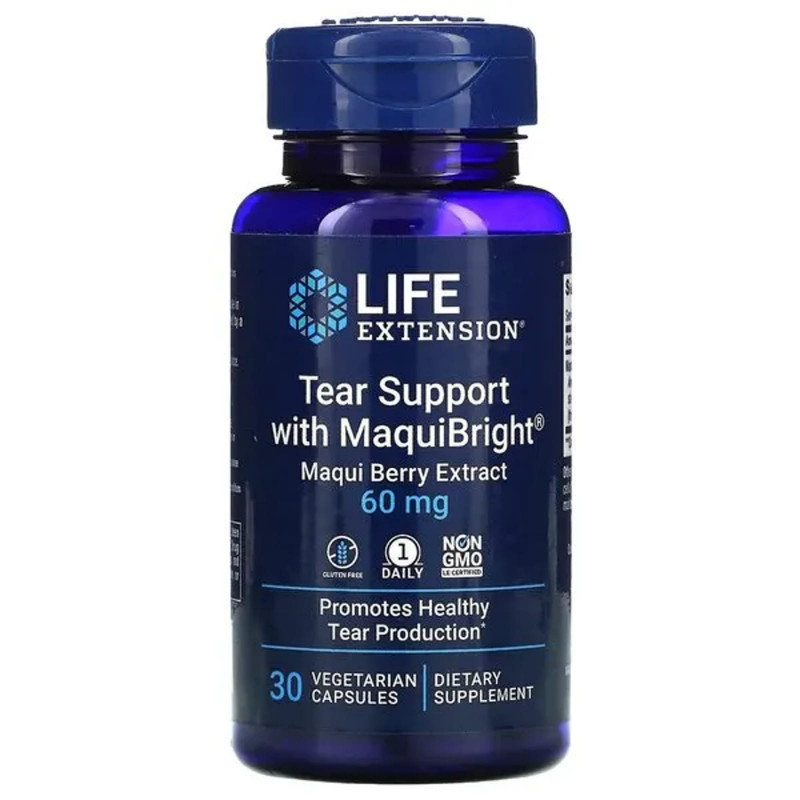 Oczy i Wzrok Life Extension Tear Support MaquiBright 60mg 30vcaps