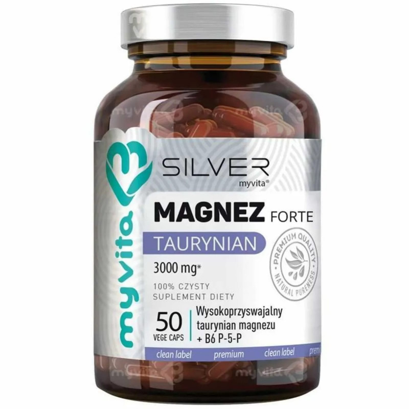 Magnez MyVita Silver Magnez Taurynian Forte 50kaps