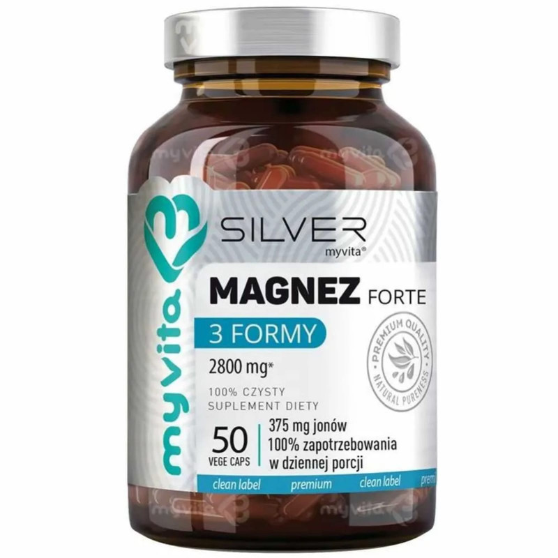Magnez Myvita Silver Magnez 3 formy Forte 50kaps
