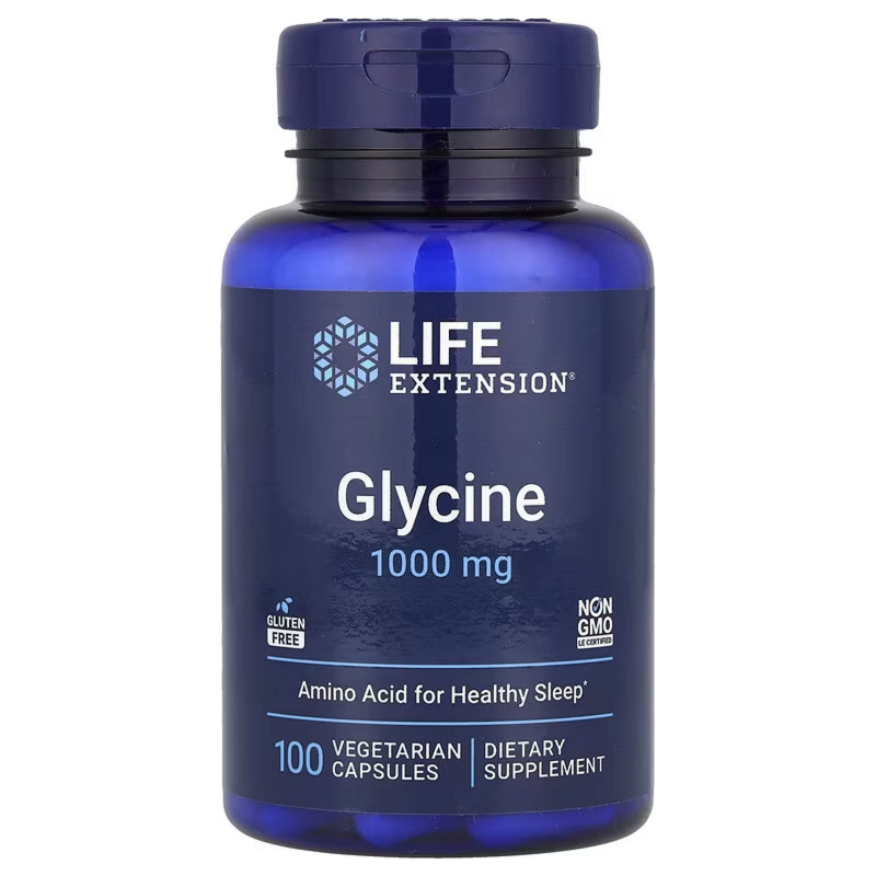 Aminokwasy Glicyna Life Extension Glycine 1000mg 100vcap