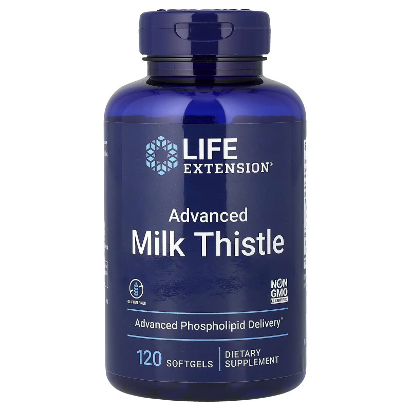 Wsparcie Wątroby Ostropest Plamisty Life Extansion Advanced Milk Thistle 120softgels