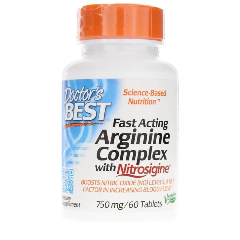 Suplement Przedtreningowy Doctor's Best Fast Acting Arginine 1500mg 60tab