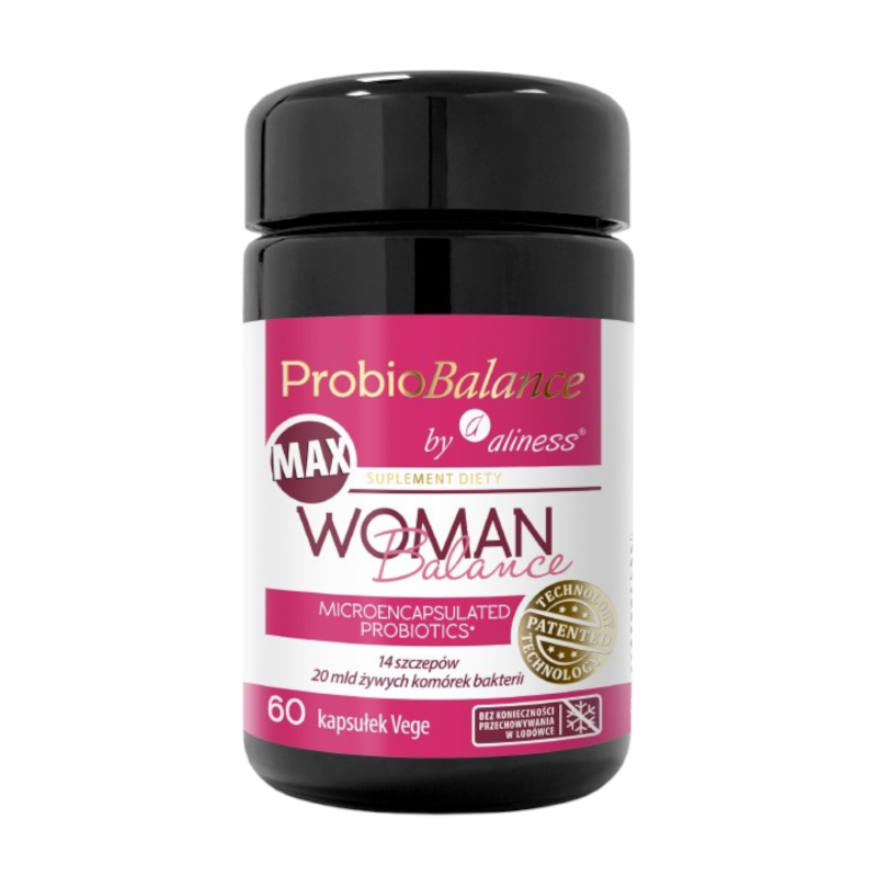 Probiotyki Aliness ProbioBalance MAX Woman Balance 20 mld 60vkaps