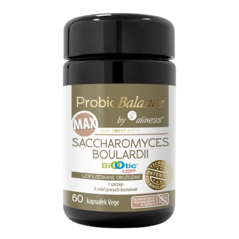Probiotyki ProbioBALANCE MAX Saccharomyces Boualardii 5 mld/250mg x 60 vege kaps