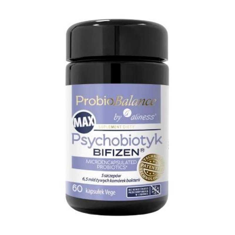 Probiotyki Aliness ProbioBALANCE MAX Psychobiotyk BIFIZEN 60vcap