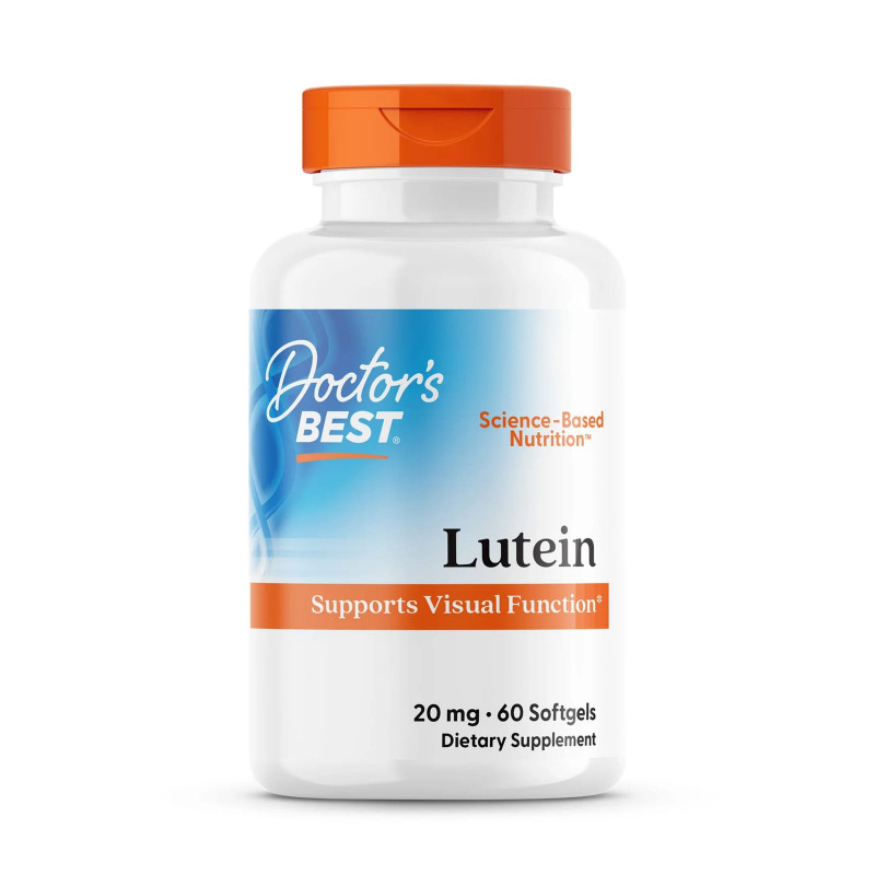 Oczy i Wzrok Doctor's Best Lutein 20mg 60Softgels
