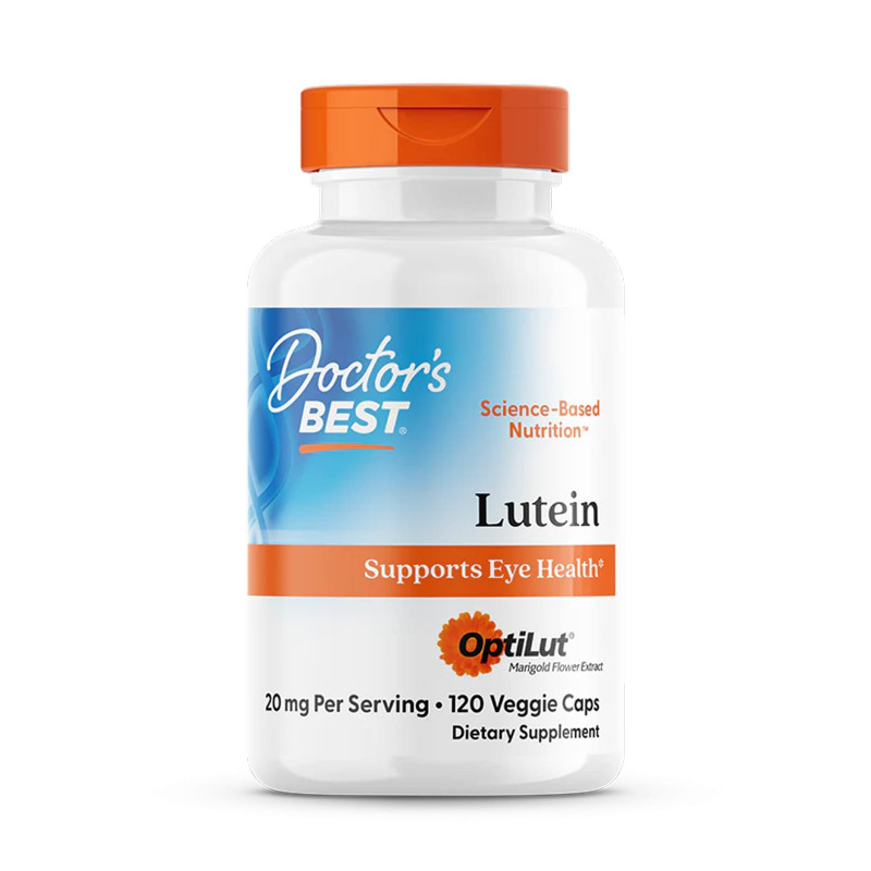 Oczy i Wzrok Doctor's Best Lutein From OptiLut 20mg 120vcap