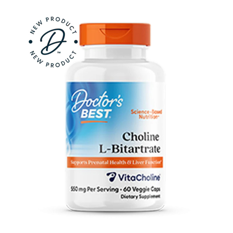 Pamięć i Koncentracja Doctor's Best Choline L-Bitartrate 550mg 60vcap