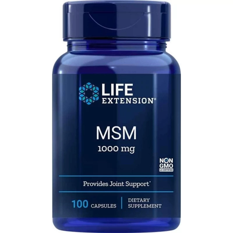 Regeneracja Stawów Life Extension MSM 1000mg 100cap