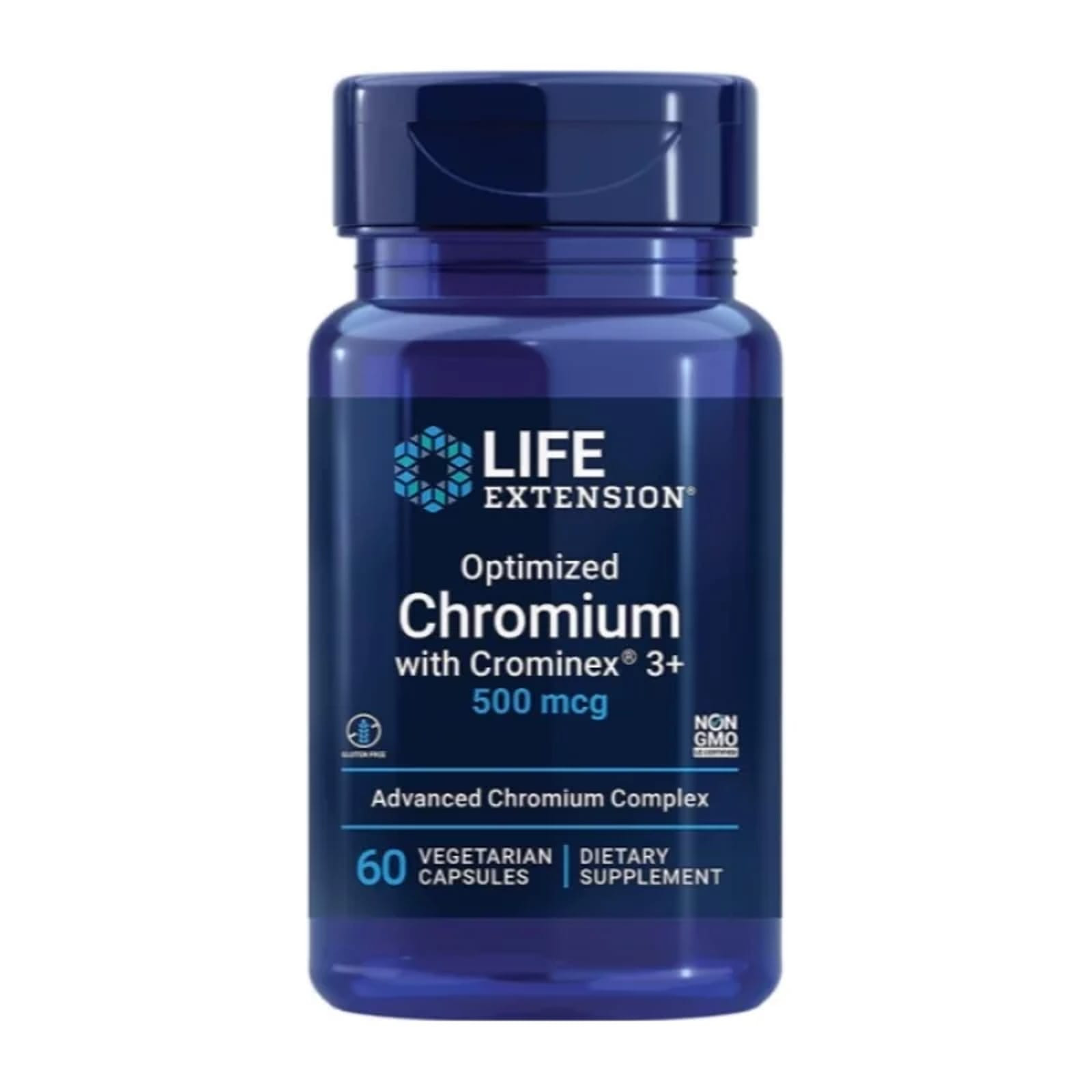 Minerały Chrom Life Extension Optimized Chrom Crominex 500mg 60vcaps