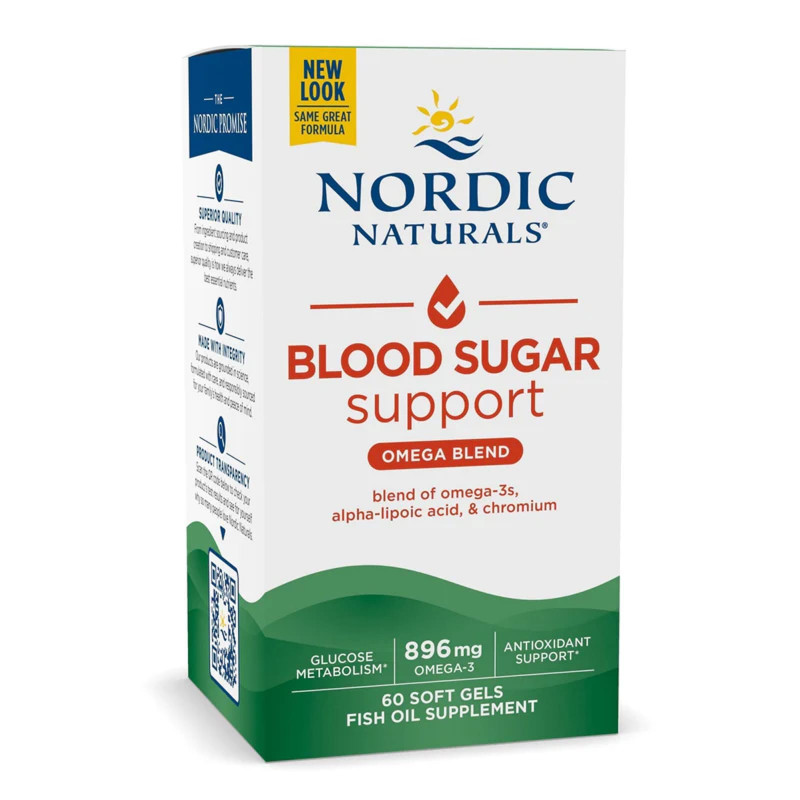 Kwasy Tłuszczowe Omega 3 Nordic Naturals Omega Blood Sugar 896mg 60sof