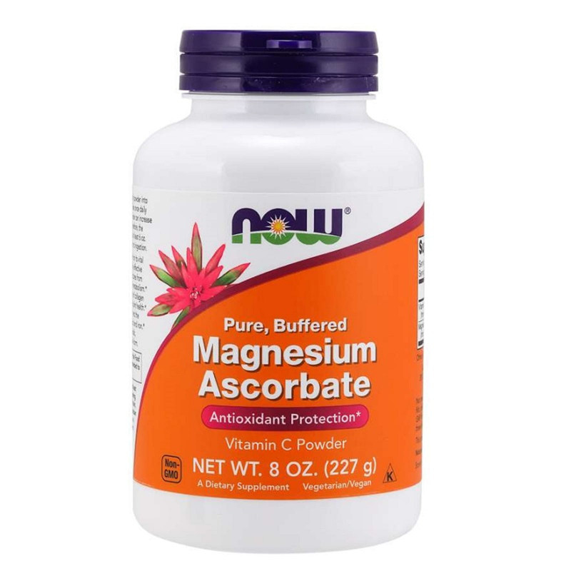 Magnez W proszku Now Foods Magnesium Ascorbate Buffered 227g
