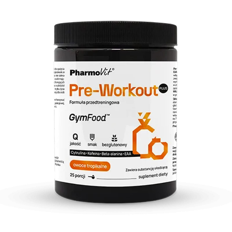 Suplement Przedtreningowy Pharmovit Pre-Workout Plus 500g