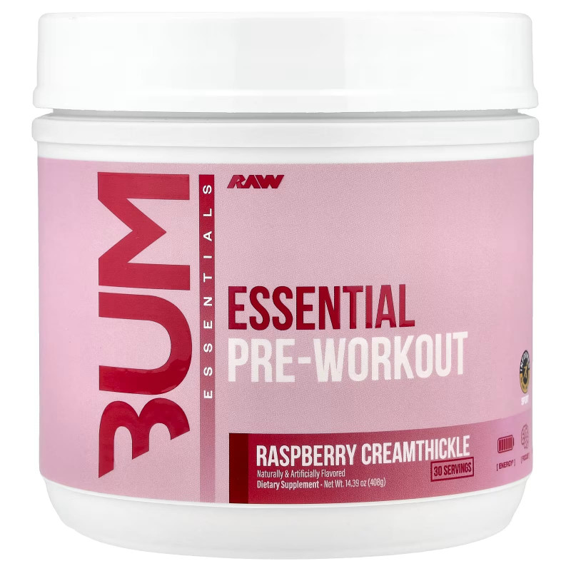 Suplement Przedtreningowy RAW Nutrition Essential Pre-Workout 408g/393g