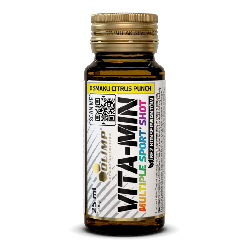 Shot Witaminy i Minerały Olimp Vita-Min Multiple Sport shot ampułka szklana 25 ml