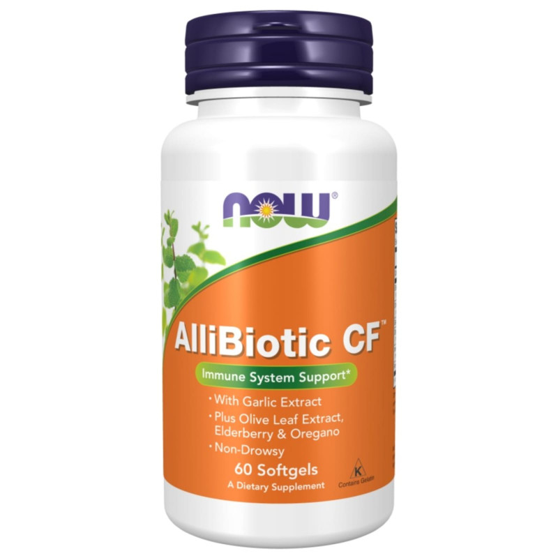 Wsparcie Odporności NOW AlliBiotic 60 kapsułek