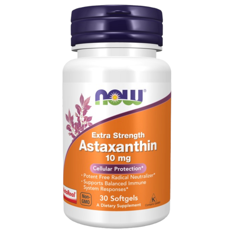 Detoks i Antyoksydanty NOW Astaksantyna 10mg 30kaps