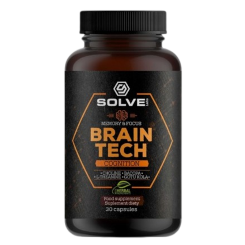 Wsparcie Mózgu Solve Labs Brain Tech Memory & Focus 30 kapsułek