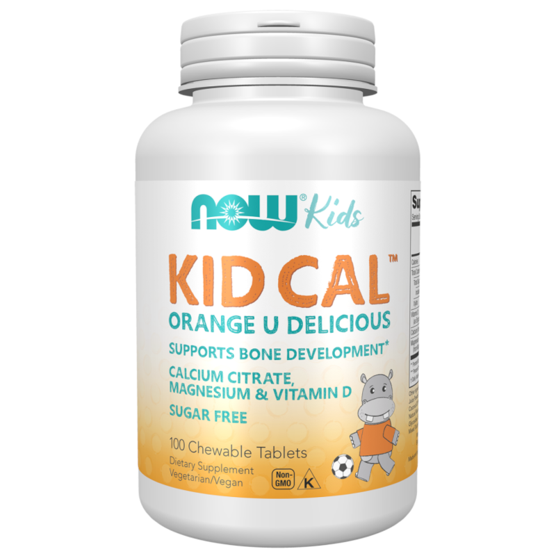 NOW Kid Cal wapń i magnez tabl. do ssania 100TAB