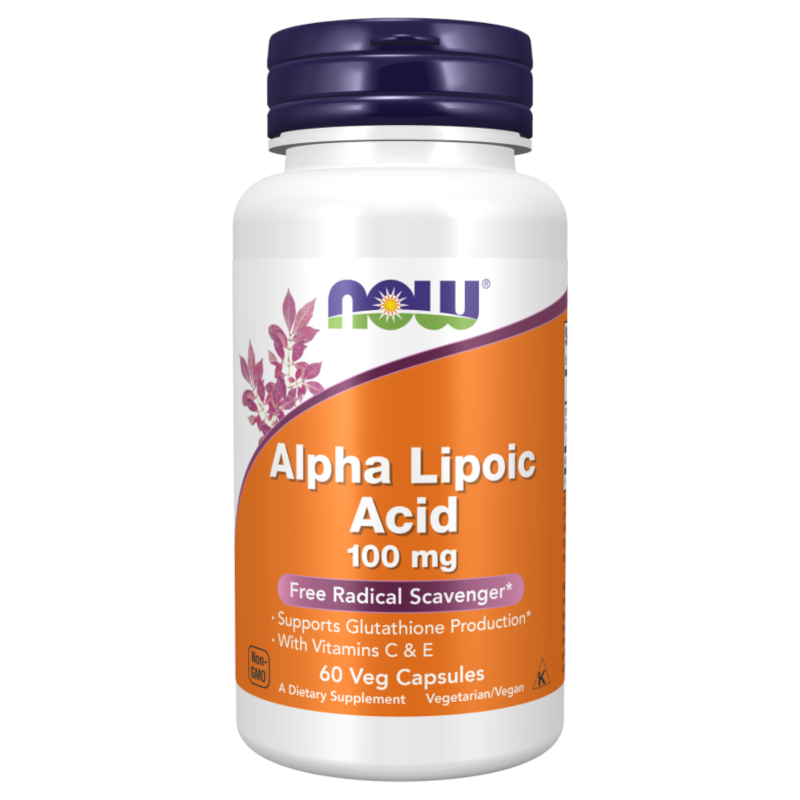 Trawienie NOW Kwas Alfa-Liponowy 100 mg 60kaps