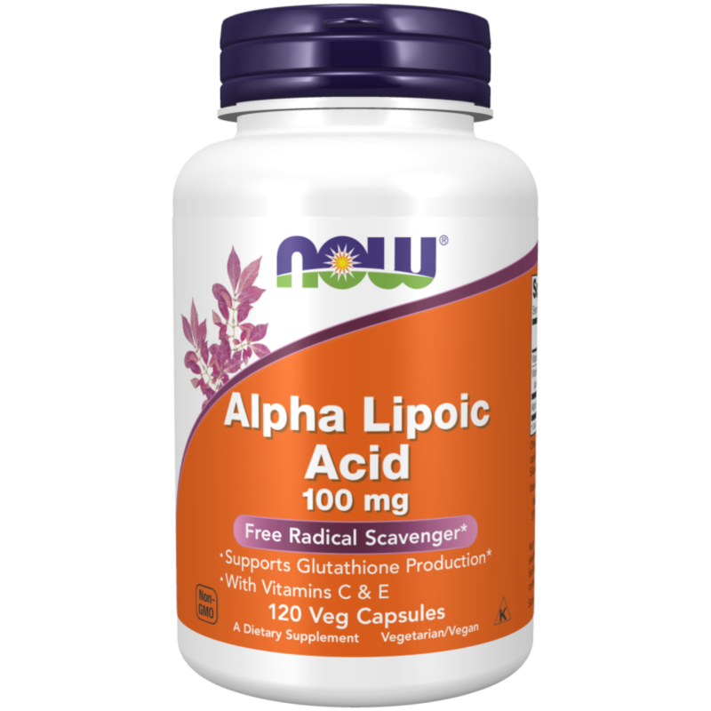 Trawienie NOW Kwas Alfa liponowy 100mg 120 kaps