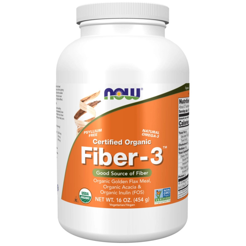 Prawidłowe Trawienie Błonnik Now Foods FIBER 454G proszek