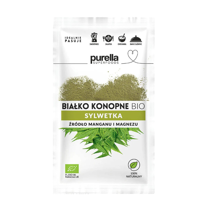 Odżywka Białkowa Wegańska Purella Białko Konopne BIO 45g