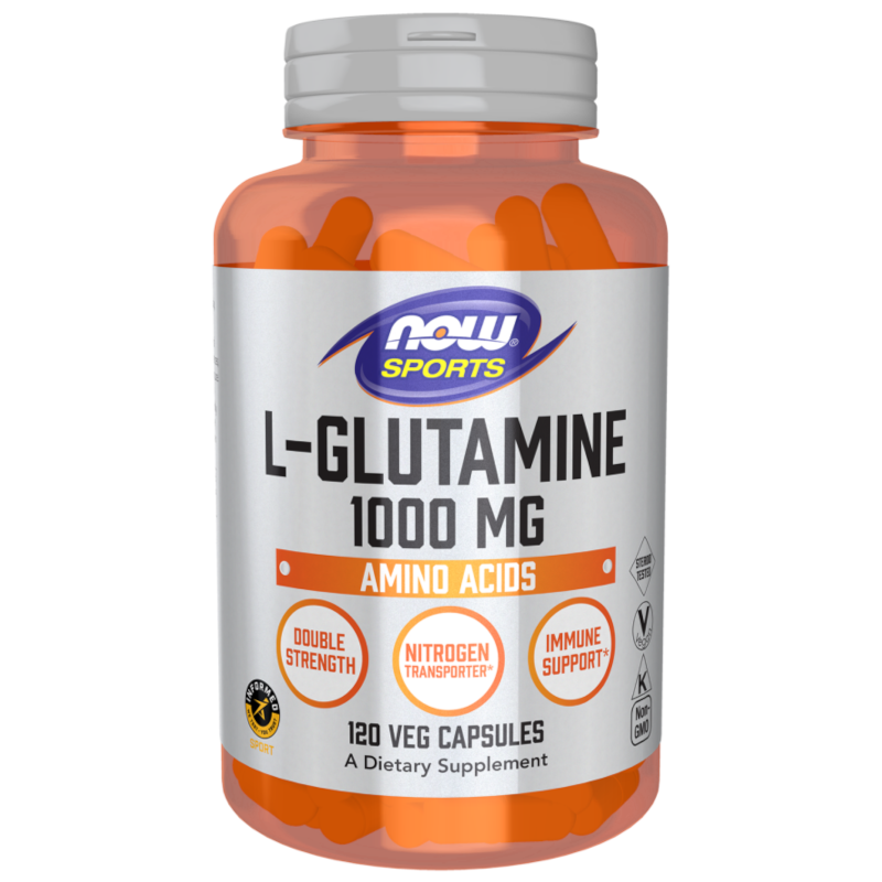 Aminokwasy Glutamina Now Sports L-Glutamina sport 1000mg 120kaps