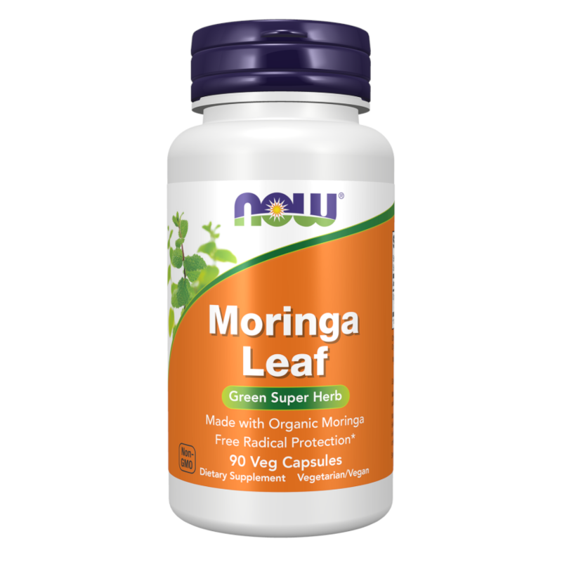 Wsparcie Wątroby NOW Liść Moringa 400mg 90kaps
