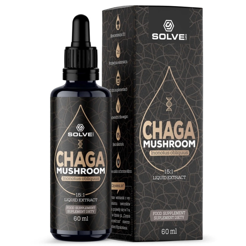 Wsparcie Odporności Solve Labs Błyskoporek podporowy(Chaga) 60ml