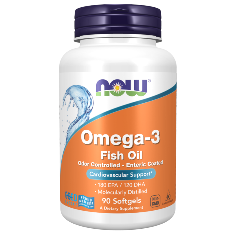 Kwasy Tłuszczowe Omega 3 Now Foods OMEGA-3 1000mg(EPA180 i DHA 120)90 kap