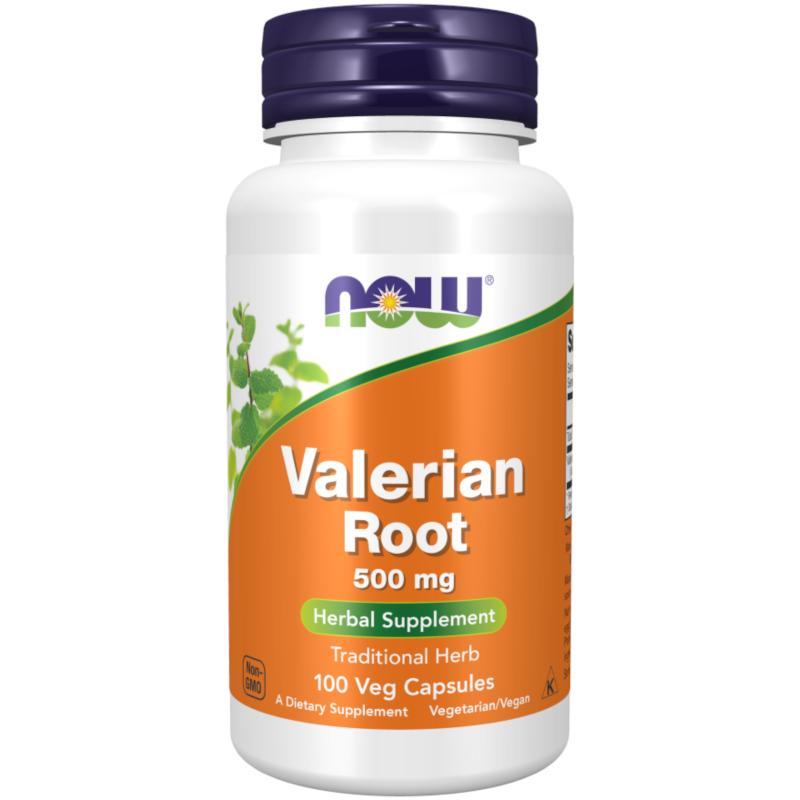 Stres i Nerwy Now Foods Waleriana 500mg (Valerian Root) 100kap
