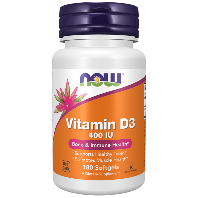 Witamina D3 Now Foods Witamina D-3 400 j.m. 180kaps