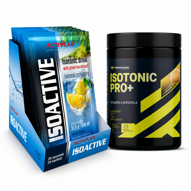Zestaw Activlab Isoactive 31,5g Cytryna + Promaker Isotonic Pro+ 700g Cytryna