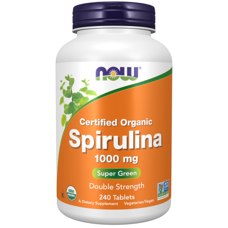 Trawienie NOW Spirulina 1000mg 240 tab