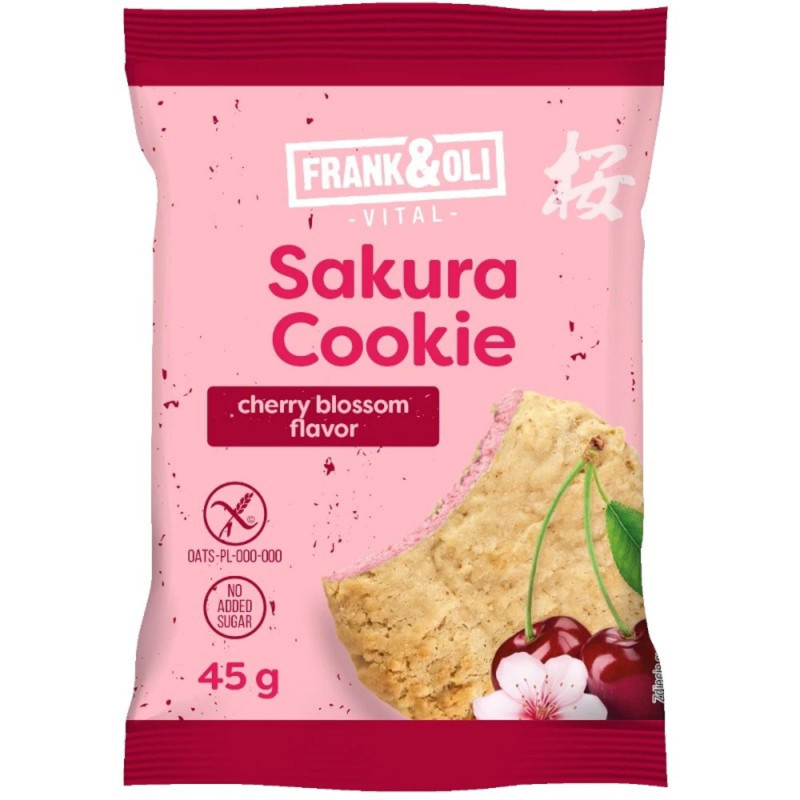 Ciastka i przekąski Dietetyczne Frank&Oli Sakura Cookie 45g