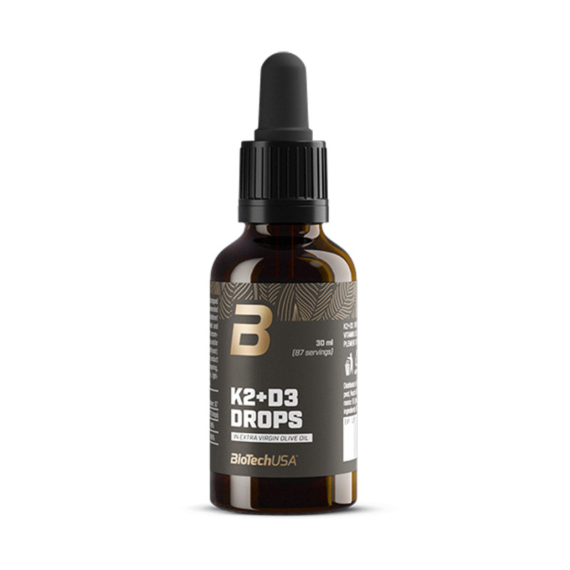 Witamina D3 + K2 BioTechUSA K2+D3 Drops 30 ml