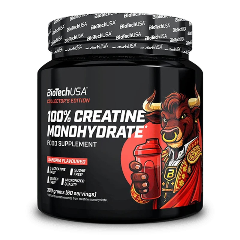 Monohydrat Kreatyny BioTechUSA 100% Creatine Monohydrate 300g sangria
