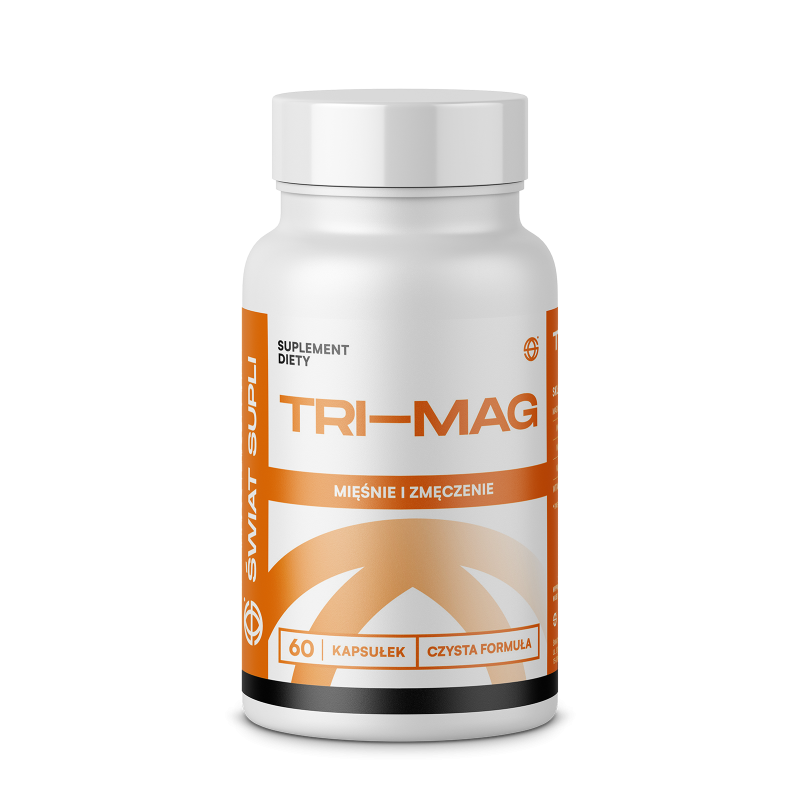 Magnez Świat Supli Tri-Mag 60kap 400mg
