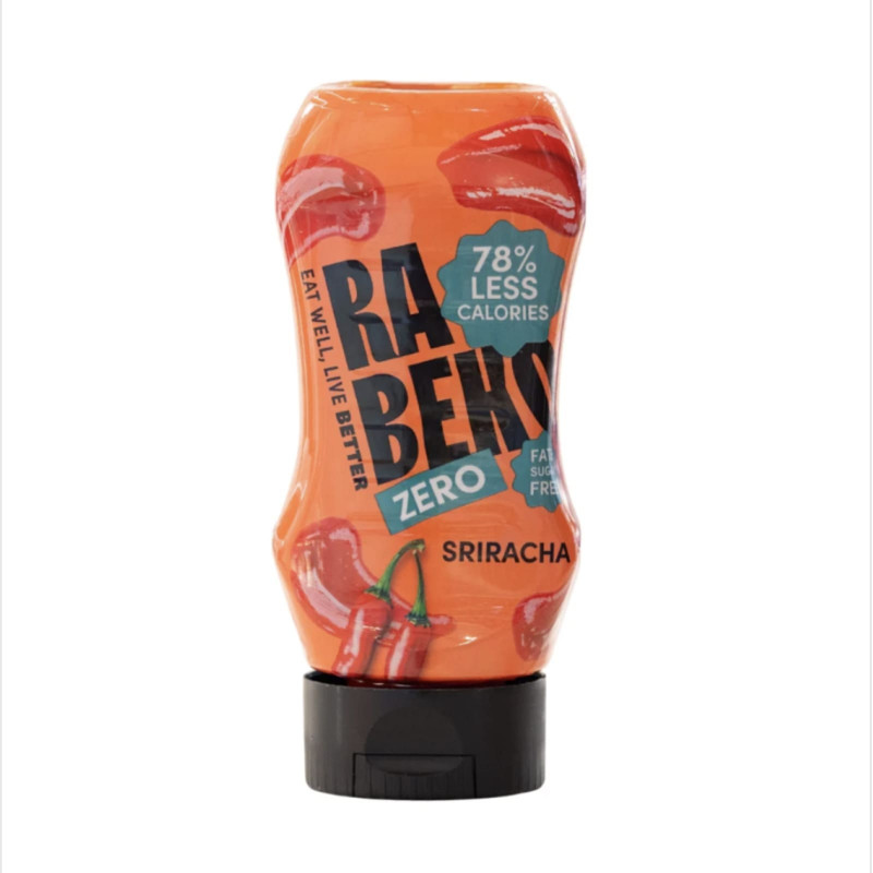 Sos Zero Wytrawny Rabeko Zero Sauce Hot Sriracha 350ml