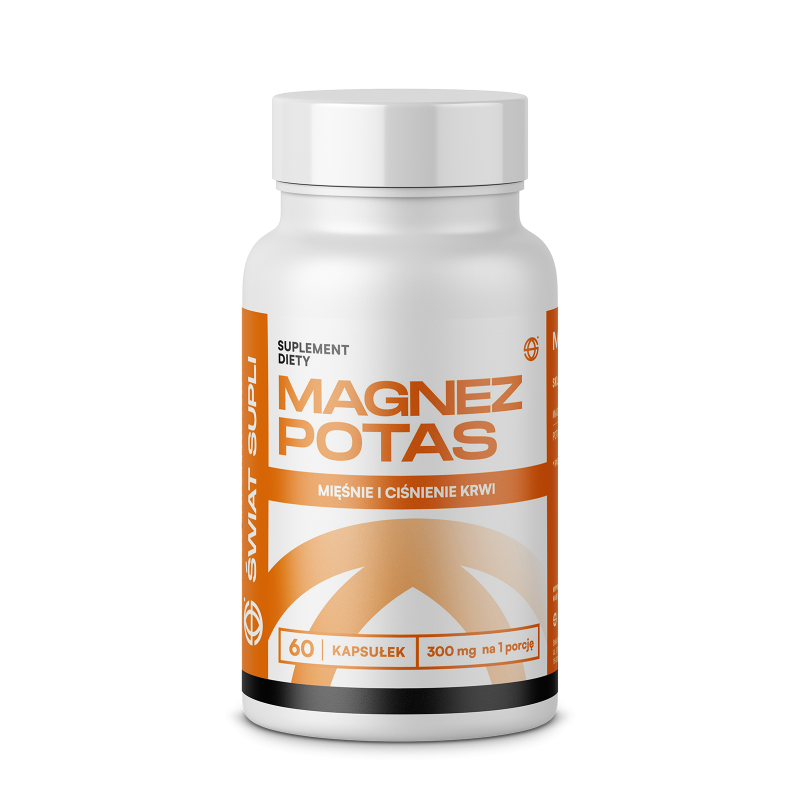 Minerały Świat Supli Magnez + potas 300mg 60kaps