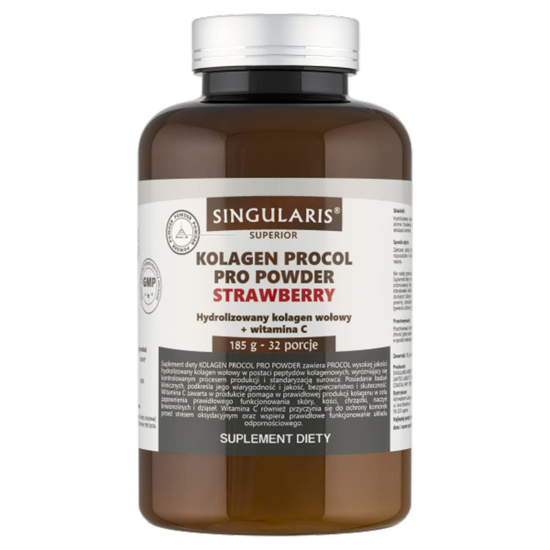 Regeneracja Stawów Singularis Kolagen Procol Pro Powder Strawberry 185