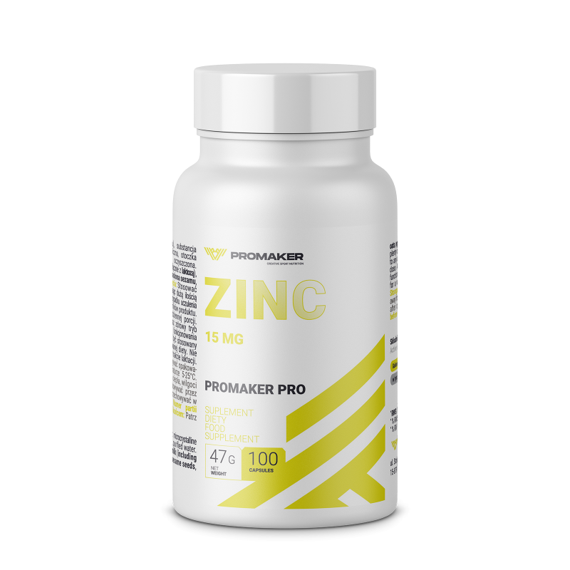 Minerały Cynk Promaker Zinc 15mg 100kaps