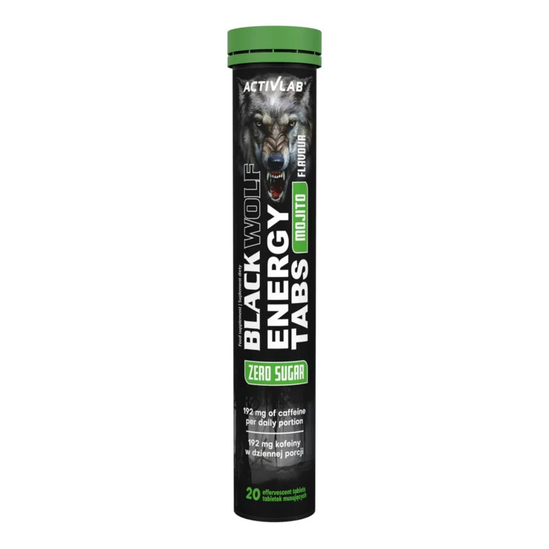 Suplement Przedtreningowy Activlab Black Wolf Energy Tabs Mohito 20tab