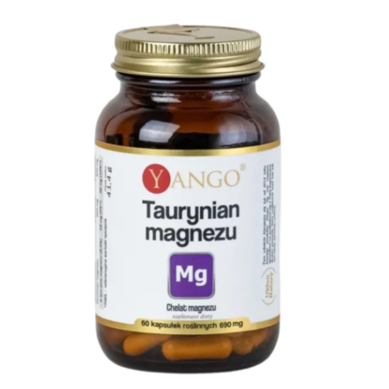 Minerały Magnez Yango Taurynian Magnezu 60 kapsułek