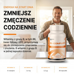 B-Complex Świat Supli – Zmniejsz zmęczenie codziennie.