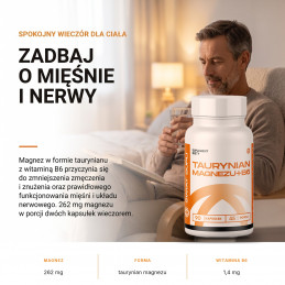 Taurynian magnezu + B6 Świat Supli – Zadbaj o mięśnie i nerwy.
