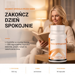 Tryptofan Świat Supli – Zakończ dzień spokojnie.