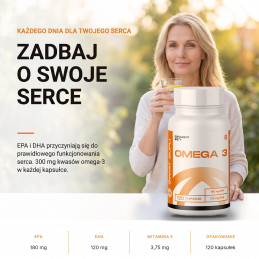 Omega 3 Świat Supli – Zadbaj o swoje serce. EPA i DHA przyczyniają się do prawidłowego funkcjonowania serca.